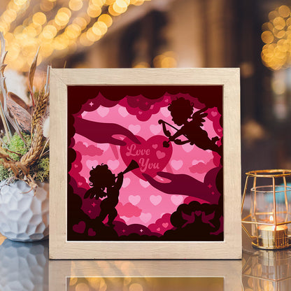 Cupid – 3D Lightbox SVG File for Cricut & Silhouette