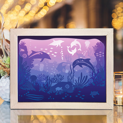 Seabed 1 – 3D Lightbox SVG File for Cricut & Silhouette
