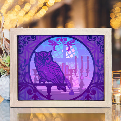 Owl 1 – 3D Lightbox SVG File for Cricut & Silhouette