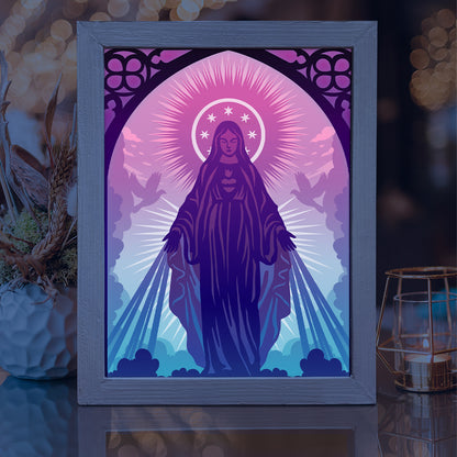 Ave Maria – 3D Lightbox SVG File for Cricut & Silhouette