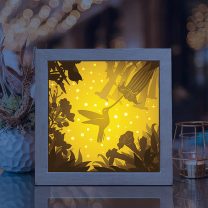 Hummingbird 2 – 3D Lightbox SVG File for Cricut & Silhouette