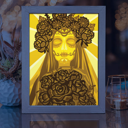 Ghost Bride – 3D Lightbox SVG File for Cricut & Silhouette
