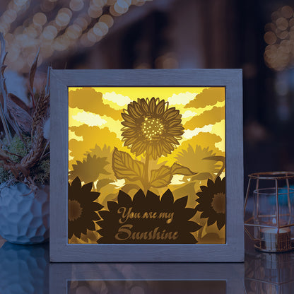 You are my Sunshine – 3D Lightbox SVG File for Cricut & Silhouette