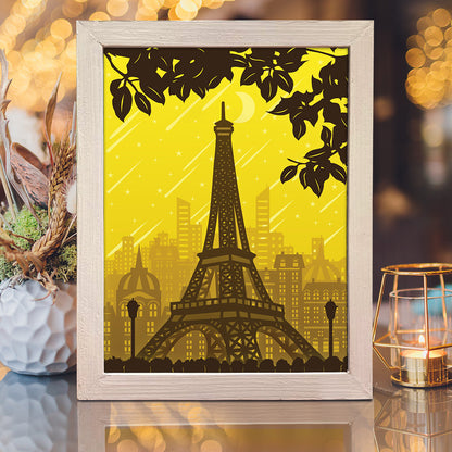 Eiffel – 3D Lightbox SVG File for Cricut & Silhouette