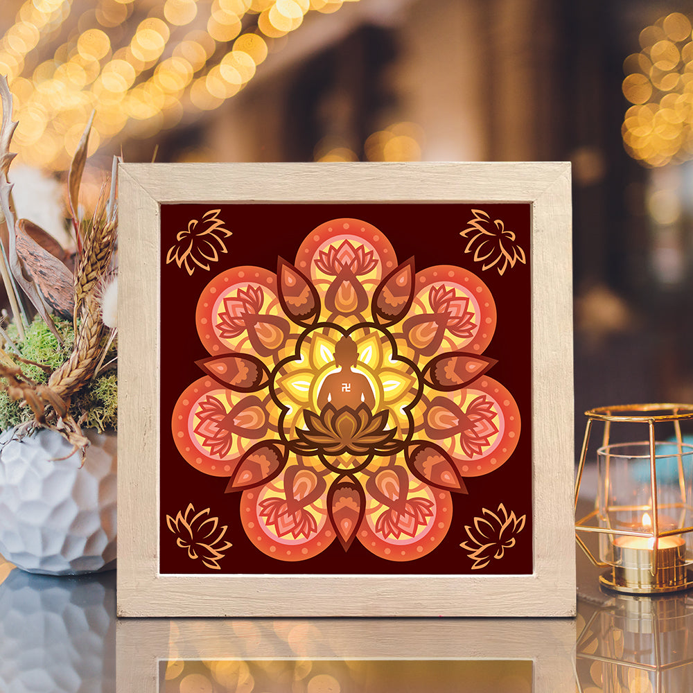 Buddha 3 – 3D Lightbox SVG File for Cricut & Silhouette