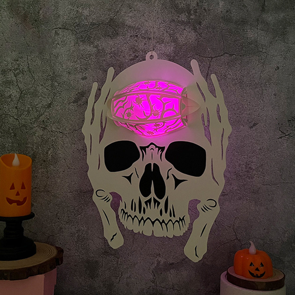 Skullcap - 3D Halloween Paper Lantern File - Cricut File  - VEKTOR KRAFT