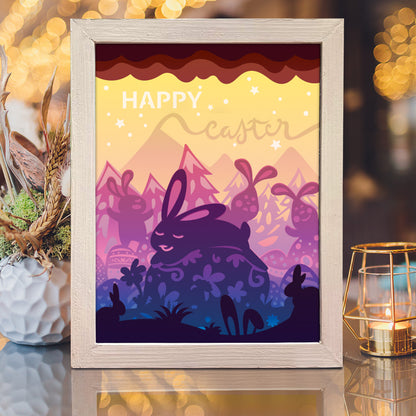 Easter 7 – 3D Lightbox SVG File for Cricut & Silhouette