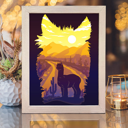 Apalca – 3D Lightbox SVG File for Cricut & Silhouette