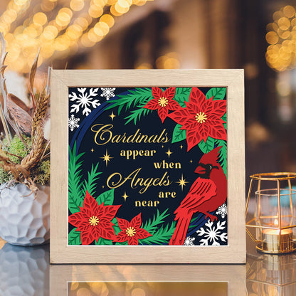 Christmas Cardinal – 3D Shadow Box SVG File for Cricut & Silhouette