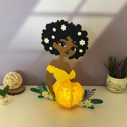 Pregnant Mother 2 – 3D Lantern SVG File for Cricut & Silhouette