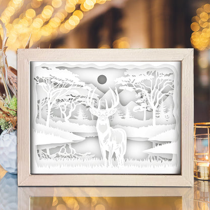 Deer 3 – 3D Lightbox SVG File for Cricut & Silhouette