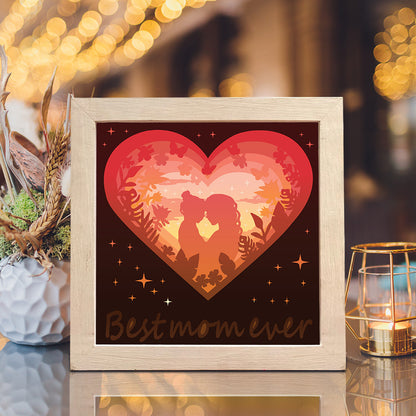 Mother And Daughter – 3D Lightbox SVG File for Cricut & Silhouette