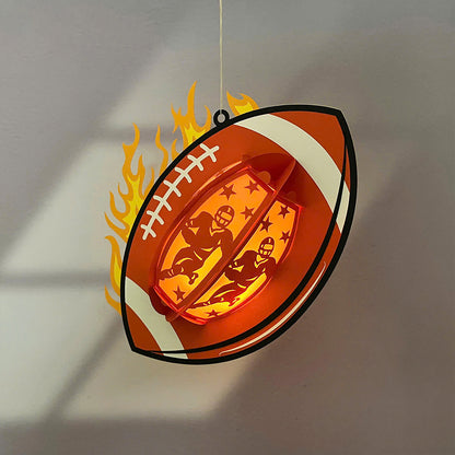 Rugby – 3D Lantern SVG File for Cricut & Silhouette
