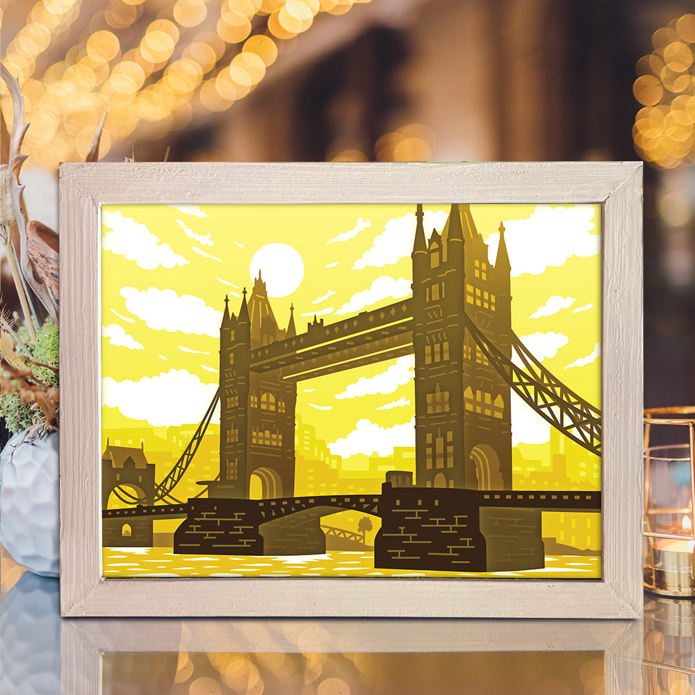 Tower Bridge – 3D Lightbox SVG File for Cricut & Silhouette