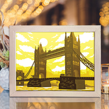Tower Bridge – 3D Lightbox SVG File for Cricut & Silhouette