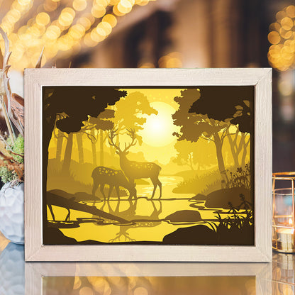 Deer 4 – 3D Lightbox SVG File for Cricut & Silhouette