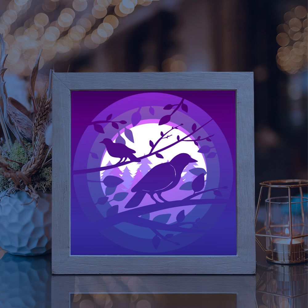 Bird 1 – 3D Lightbox SVG File for Cricut & Silhouette