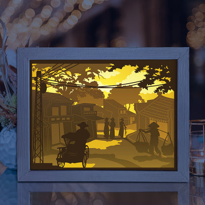 The Old Quarter – 3D Lightbox SVG File for Cricut & Silhouette