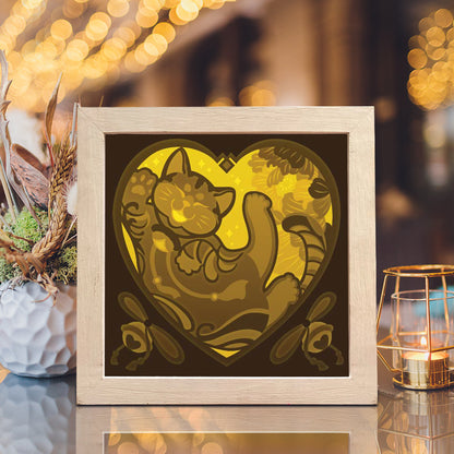 Fat Cat – 3D Lightbox SVG File for Cricut & Silhouette