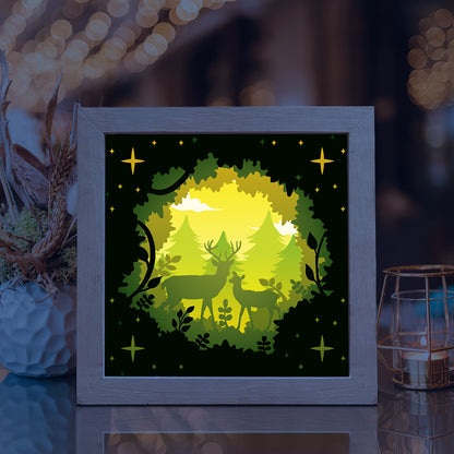 Deer 8 – 3D Lightbox SVG File for Cricut & Silhouette