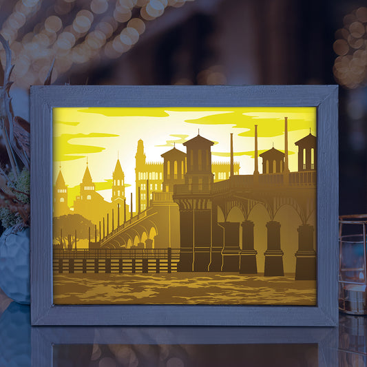 ST Florida 1 – 3D Lightbox SVG File for Cricut & Silhouette