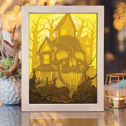 Halloween House – 3D Lightbox SVG File for Cricut & Silhouette