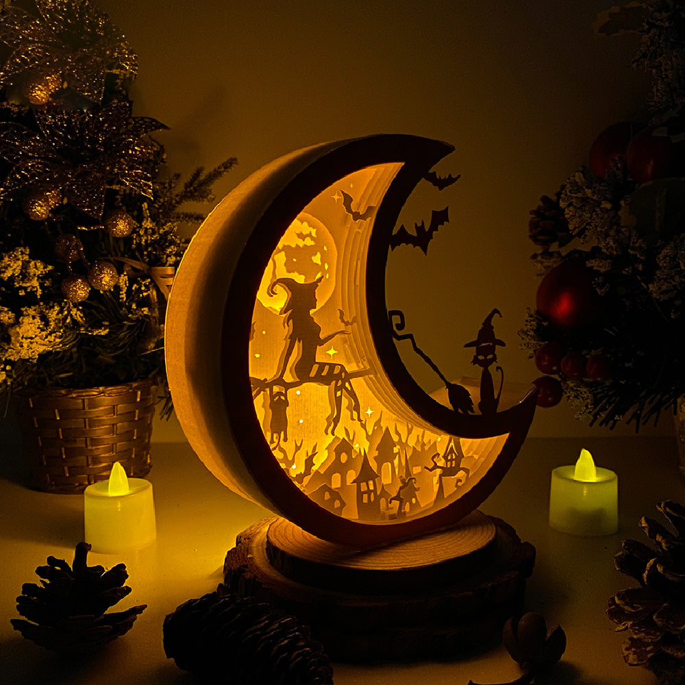 Witch – 3D Box SVG File for Cricut & Silhouette