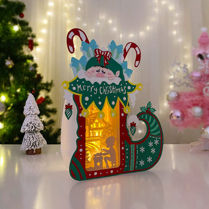 Elf Heel – 3D Box SVG File for Cricut & Silhouette