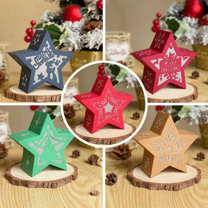 Pack 5 Christmas - 3D Star Lantern File  - Cricut File  - VEKTOR KRAFT