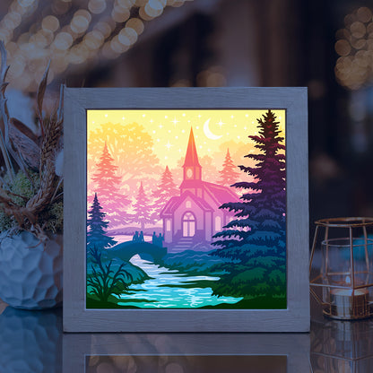 Christmas In The Forest 2 – 3D Lightbox SVG File for Cricut & Silhouette