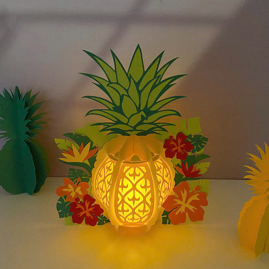 Pineapple - 3D Fruit Lantern File  - Cricut File  - VEKTOR KRAFT