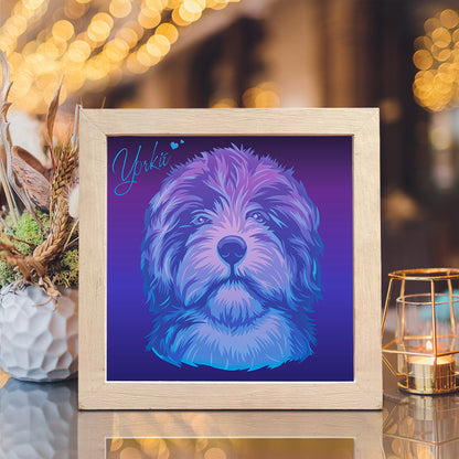 Yorkie – 3D Lightbox SVG File for Cricut & Silhouette