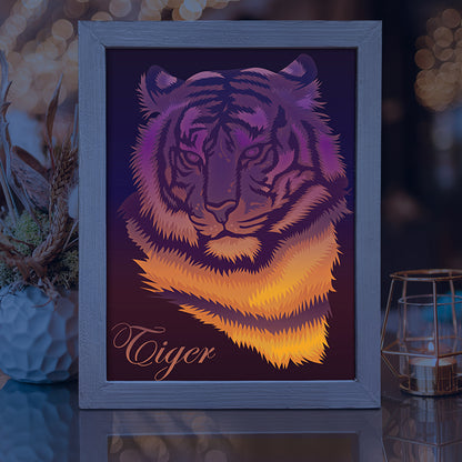 Tiger 1 – 3D Lightbox SVG File for Cricut & Silhouette