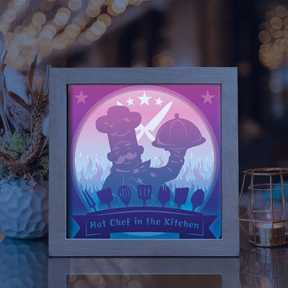 Chef 1 – 3D Lightbox SVG File for Cricut & Silhouette