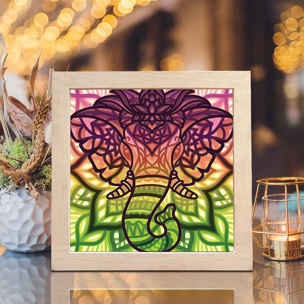 Elephant 2 – 3D Lightbox SVG File for Cricut & Silhouette