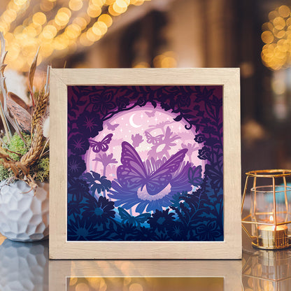 Butterfly 2 – 3D Lightbox SVG File for Cricut & Silhouette