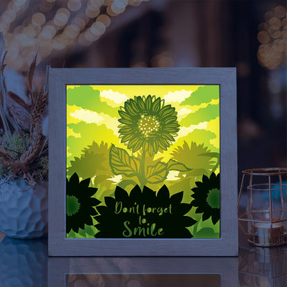 Sunflower 1 – 3D Lightbox SVG File for Cricut & Silhouette