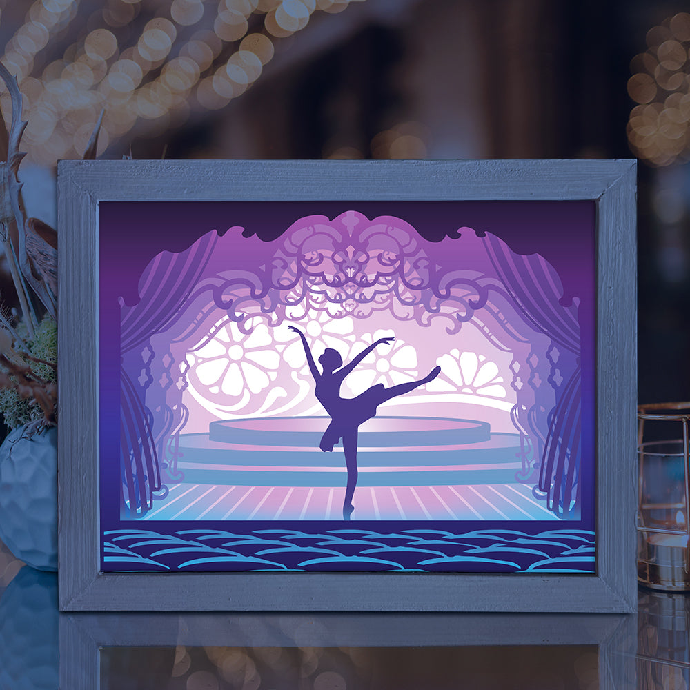 Ballet 1 – 3D Lightbox SVG File for Cricut & Silhouette