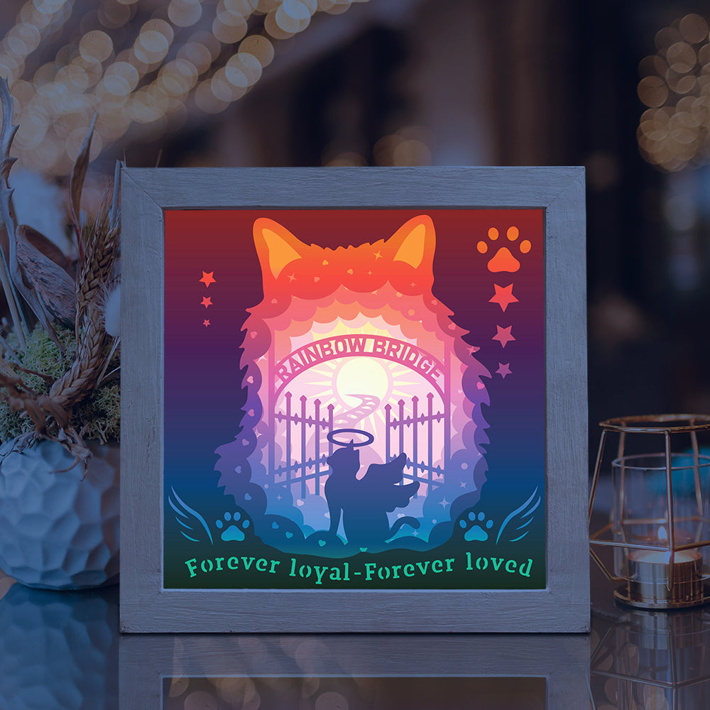 Cat Memorial – 3D Lightbox SVG File for Cricut & Silhouette