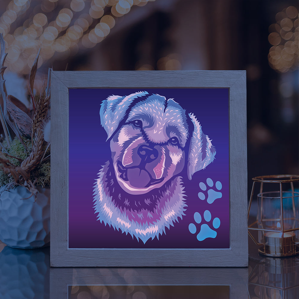 Labrador Retriever – 3D Lightbox SVG File for Cricut & Silhouette