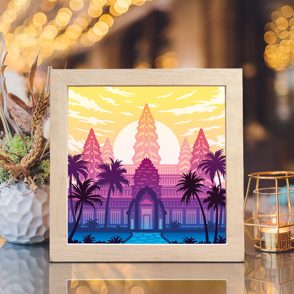 Angkor Wat – 3D Lightbox SVG File for Cricut & Silhouette