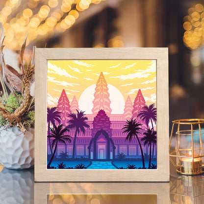 Angkor Wat – 3D Lightbox SVG File for Cricut & Silhouette