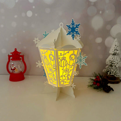 Snowballs – 3D Lantern SVG File for Cricut & Silhouette