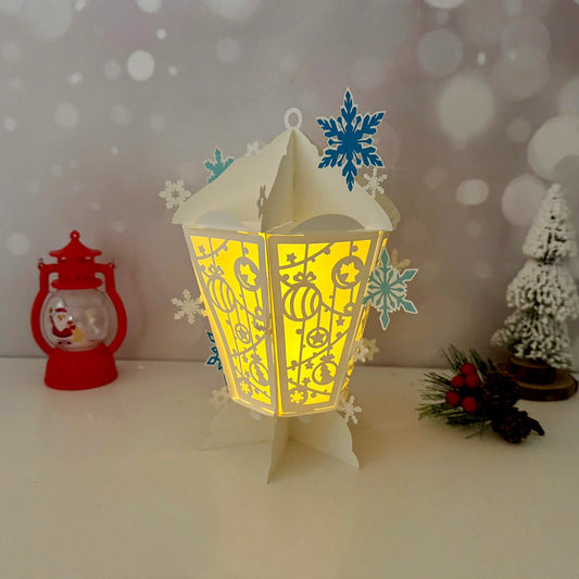 Snowballs - 3D Christmas 2 Lantern File - Cricut File  - VEKTOR KRAFT