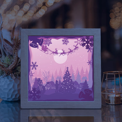 Santa Cabin 1 – 3D Lightbox SVG File for Cricut & Silhouette