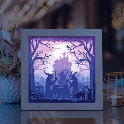Halloween 19 - 3D Halloween Papercut Lightbox File - Cricut File - VEKTOR KRAFT