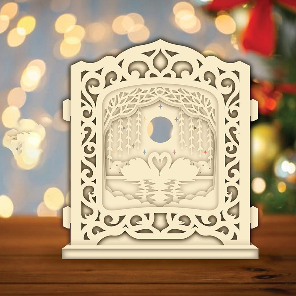 Swan – 3D Pop-Up Card SVG File for Cricut & Silhouette