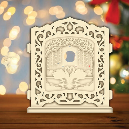 Swan – 3D Pop-Up Card SVG File for Cricut & Silhouette