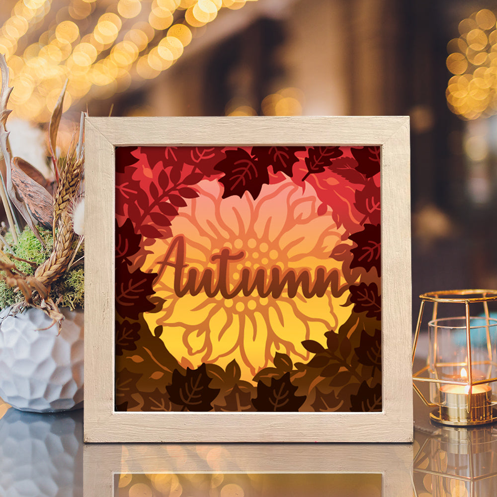 Autumn – 3D Lightbox SVG File for Cricut & Silhouette