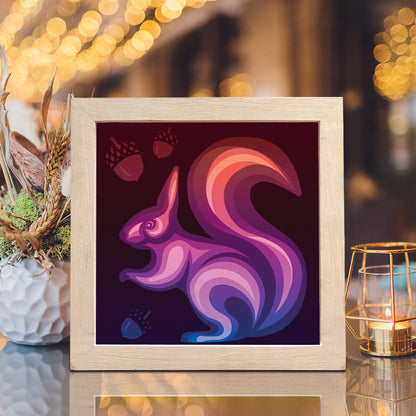 Squirrel 2 – 3D Lightbox SVG File for Cricut & Silhouette